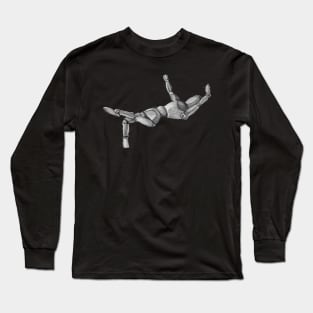 Drawing Mannequin - Pencil Drawing Long Sleeve T-Shirt